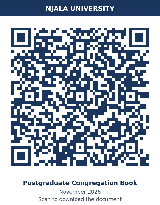 Postgraduate Congregation Book QR Code